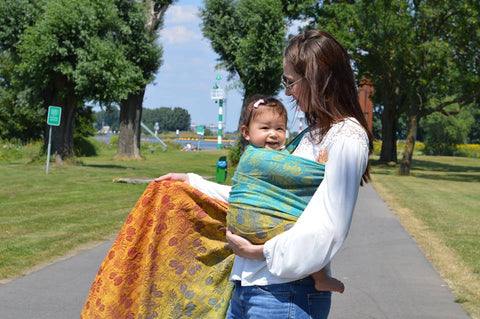 Bandolera Campanula Coral Reef Grad Yellow Flame