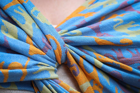 Bandolera Cats Ultra Blue Orange Linen