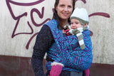 Bandolera Urban Geo Contra Violet Blue Linen