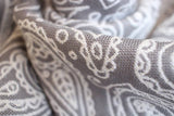 Fular Lace Contra Grey White Glossy Bamboo